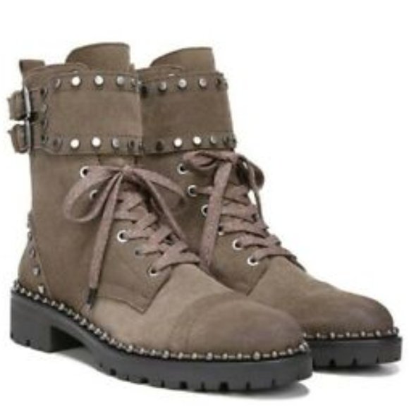 Sam Edelman Jennifer Studded Combat Boot SZ 8